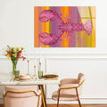 Lobster Louis pink Horizontaal - Plexiglas schilderij