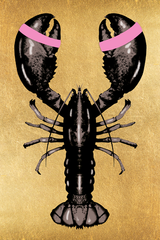 Lobster Royal Pink- plexiglas schilderij - kunst