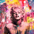 Marilyn kleur - Plexiglas Schilderij