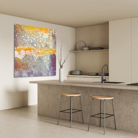 No Rain No Flowers - Abstract schilderij- plexiglas schilderij - kunst