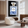 Delftsblauwe Parfum op plexiglas schilderij