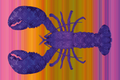 Lobster Louis color Horizontaal - Plexiglas schilderij