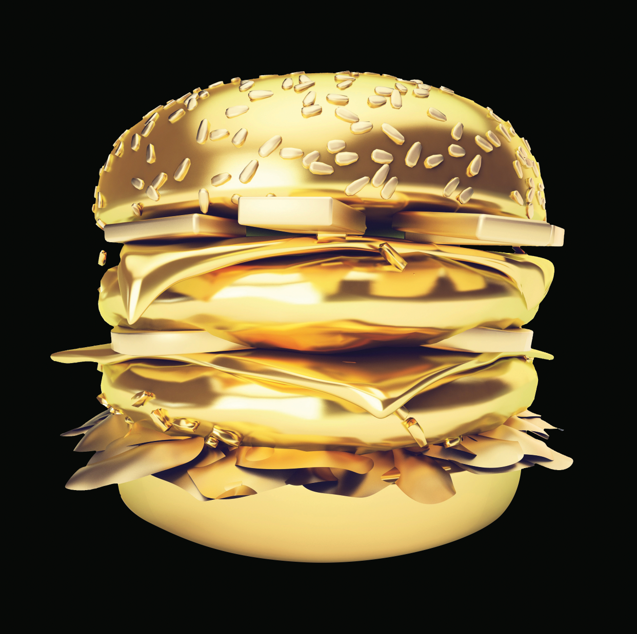 Burger Cheesy - Plexiglas schilderij