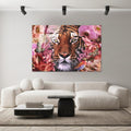 Flower Tiger - Plexiglas schilderij