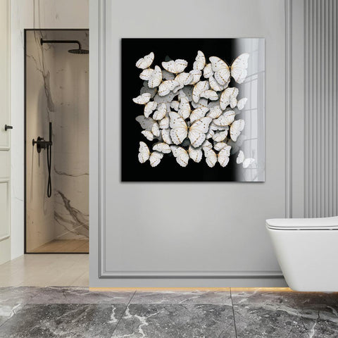 United White- plexiglas schilderij - kunst