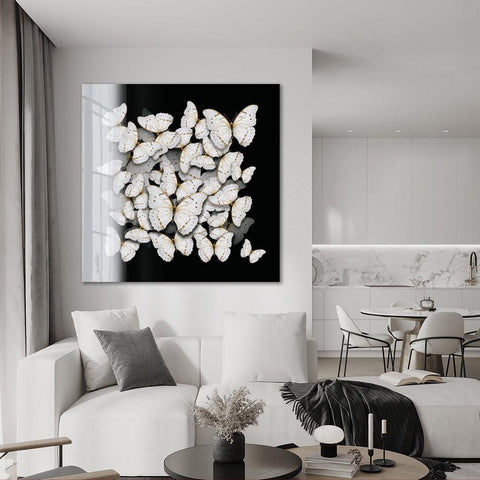 United White- plexiglas schilderij - kunst