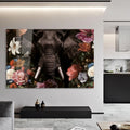 Flower Elephant - Plexiglas schilderij